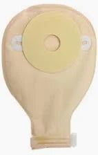 Special One-piece Nu-flex Opaque Drainable Pouch, Precut 1" Roll-up, Deep Convexity, Custom: 4-1/2" Foam Pad