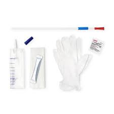 Simpro Set Tiemann Coude Closed System Intermittent Catheter, 14 Fr, 16"