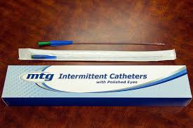 Mtg Straight Tip Male Intermittent Catheter, 16 Fr, 16" Vinyl Catheter With Handling Sleeve