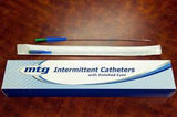 Mtg Straight Tip Male Intermittent Catheter, 16 Fr, 16" Vinyl Catheter With Handling Sleeve