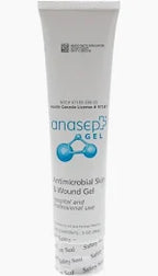 Tube of anasept gel antimicrobial skin and wound gel for infection protection