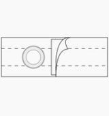 Special Nu-form Support Belt 2-5/8" Opening Placed 1" From Bottom Left, Medium