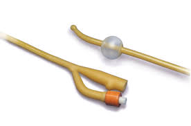 Dover Coude Tip Hydrogel Coated Latex Foley Catheter, 2-way, 22 Fr, 5 Cc