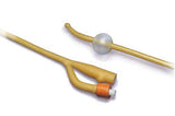 Dover Coude Tip Hydrogel Coated Latex Foley Catheter, 2-way, 22 Fr, 5 Cc
