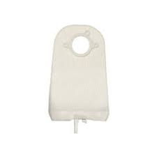 Sterile ostomy drainage bag with circular opening and tube for medical use