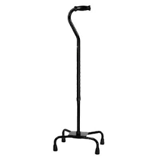 Probasics Large Base Quad Cane, Black