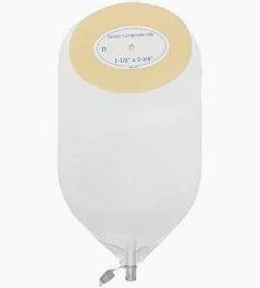 Nu-flex 20oz. Mid-size Urine Pouch, Pre-cut 2" Opening, Clear