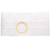Special 4" White, Regular Elastic, Flat Panel Belt, Small, 2-5/8" Opening, Custom: 29" Overall Length