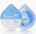 Compact infusion set for insulin pump, sterile packaging, medical supplies