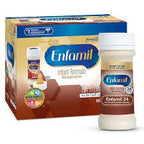 Enfamil infant formula ready-to-use bottle and packaging, milk-based nutritional supplement