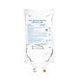 Sterile IV saline solution bag for home medical supply and chronic care delivery