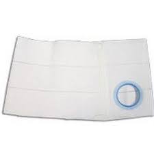 White ostomy belt with blue ring for medical support, essential supplies for home care