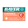 Bayer Chewable Aspirin 81 Mg Orange, 36 Ct