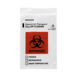 Specimen Transport Bag, 6" X 9", 2ml Zip-lock With Flap, Disposable, Double Pocket