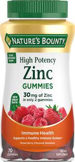 Nature's Bounty Zinc Gummies, 30mg, 70 Ct
