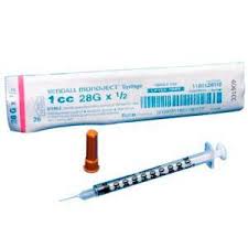 Monoject Softpack Tuberculin Syringe With Detachable Needle, 25g X 5/8", 1 Ml