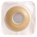 Ostomy barrier ring adhesive for stoma care, square base with circular center opening
