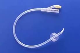 Tiemann 2-way 100% Silicone Foley Catheter 16 Fr 5 Cc