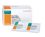 Box of Smith & Nephew No-Sting Skin-Prep wipes with two single-use medical wipes displayed