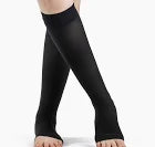972c Dynaven Calf, 20-30mmhg, Open Toe, Large, Long, Black