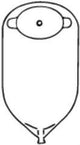 Nu-flex Oval Urinary Pouch, Trim-to-fit (1-1/8" X 2"), Extra Deep Convexity, 24 Oz. (11"), Medium Oval Foam