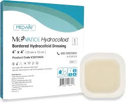 Medvance Bordered Hydrocolloid Dressing, 4" X 4", 2" X 2" Pad