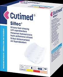 Cutimed Siltec Light Foam Dressing, Sterile, 4" X 4"