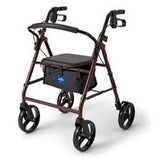 Probasics Aluminum Rollator, 8" Wheels, Blue, 300 Lb Weight Capacity