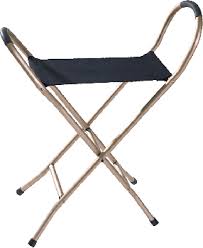 Quad Seat Cane, 6" X 14-1/2" Seat, 34" H Walking