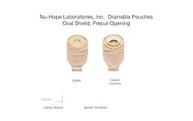 Nu Flex Oval Drainable Barrier, Precut (7/8" X 1-3/8"), Roll-up, Regular Convexity Pouch, 24 Oz. (11"), Medium Oval Foam