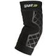 Black compression knee brace with supportive grid design for joint support