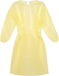 Non-surgical Lightweight Isolation Gown  Yellow  Universal