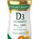 Nature's Bounty D3 Gummies vitamin supplement bottle with fruit flavor images
