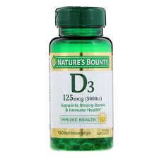 Nature's Bounty Vitamin D, 5000iu, 150 Ct