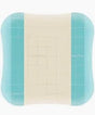 Adhesive medical wound dressing with blue border for home care and healing