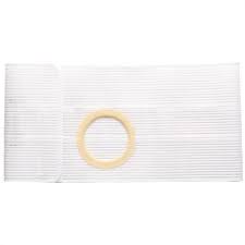 Special 9" Right, White, Cool Comfort, Flat Panel Belt, Extra Large, Custom: 2-1/4" Opening Placed 1-3/4" From Top