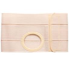 9" Left, Beige, Cool Comfort, Nu-form Belt, Prolapse Flap, Extra Large, 3-1/8" Opening Placed 1-1/2" From Bottom
