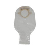 Safe N Simple 12" Drainable 2-piece Pouch, Transparent, With Filter, 70mm, 2-3/4" Flange, With Belt Tabs, And One Curved Tail Closure