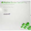 Mepilex Border Sacrum Ag wound dressing package, 25x23cm, for sacral care