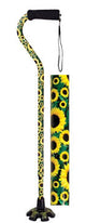 Couture Offset Cane With Matching Tip, Sunflower
