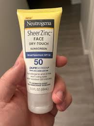 Neutrogena Sheer Zinc Face Sunscreen Spf 50 2 Fl Oz