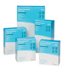 Cardinal Health Kendall Silicone Bordered Lite Foam Dressing, 6" X 6"