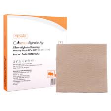 Curavance Silver Alginate Dressing Pad, 4.25" X 4.25".