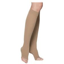 232c Essential Cotton Calf, 20-30mmhg, Open Toe, X-large, Long, Crispa