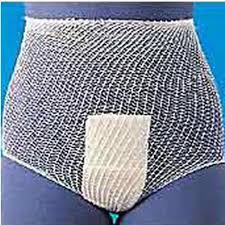 Surgilast Pre-cut Tubular Elastic Dressing Retainer, Perineum Panty, Small/medium