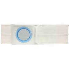 Special 9" Left, White, Cool Comfort, Flat Panel Belt, Prolapse Flap, 2x-large, Custom: 2-7/8" X 3-3/8" Center Placement