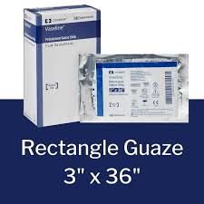 Vaseline Petrolatum Gauze Dressing, 3" X 36"