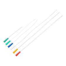 Medline Clear Vinyl Intermittent Catheter, 12 Fr, 6"