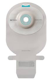 Sensura Mio 1-piece Easiclose Wide Outlet, Soft Convex, Maxi, Opaque With Inspection Window, Pre-cut 1-3/8" (35 Mm)