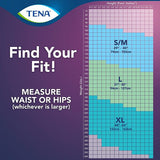 TENA Stylish Super Plus Incontinence Pull-Up Underwear for Women, Heavy Absorbency, Large, 37" - 50"